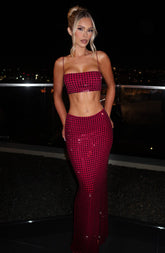 Dimity Maxi Skirt - Wine Skirt XS Babyboo Fashion Premium Exclusive Design
